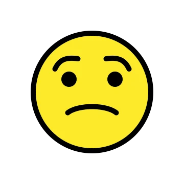 思考尴尬贴纸：worried face，累了 / 躺平